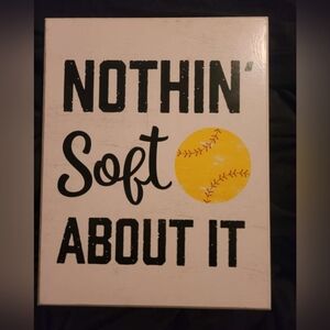 Yellow Softball Wall Art